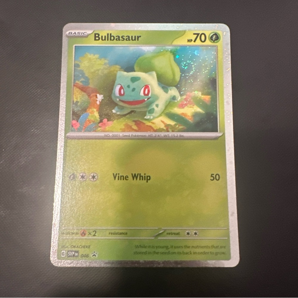 FART swirl Bulbasaur 046 Cosmos Holo Promo – NM Pokemon SV SVP 151 FA
